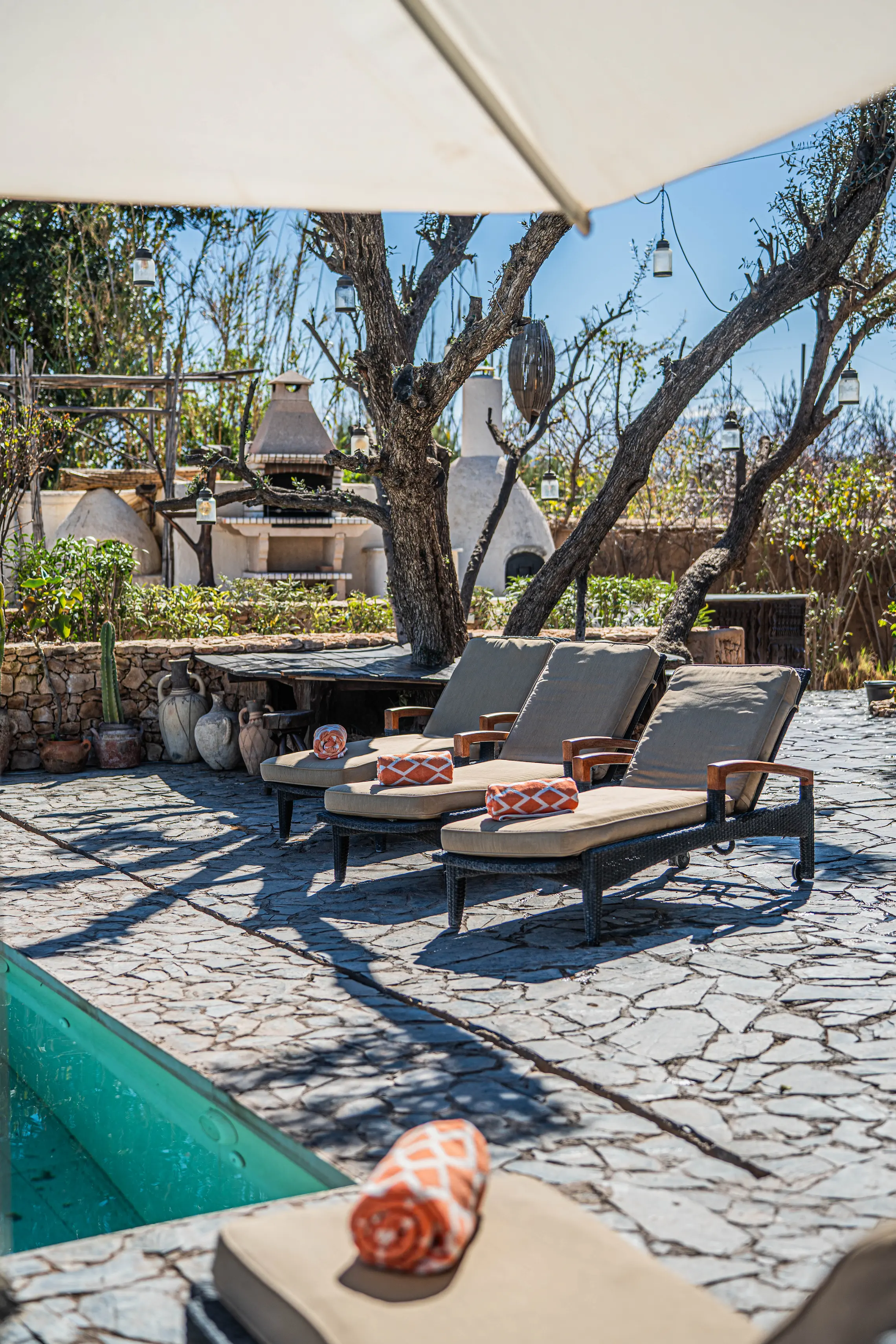 Adults only infinity pool overlooking the stunning Atlas Mountains