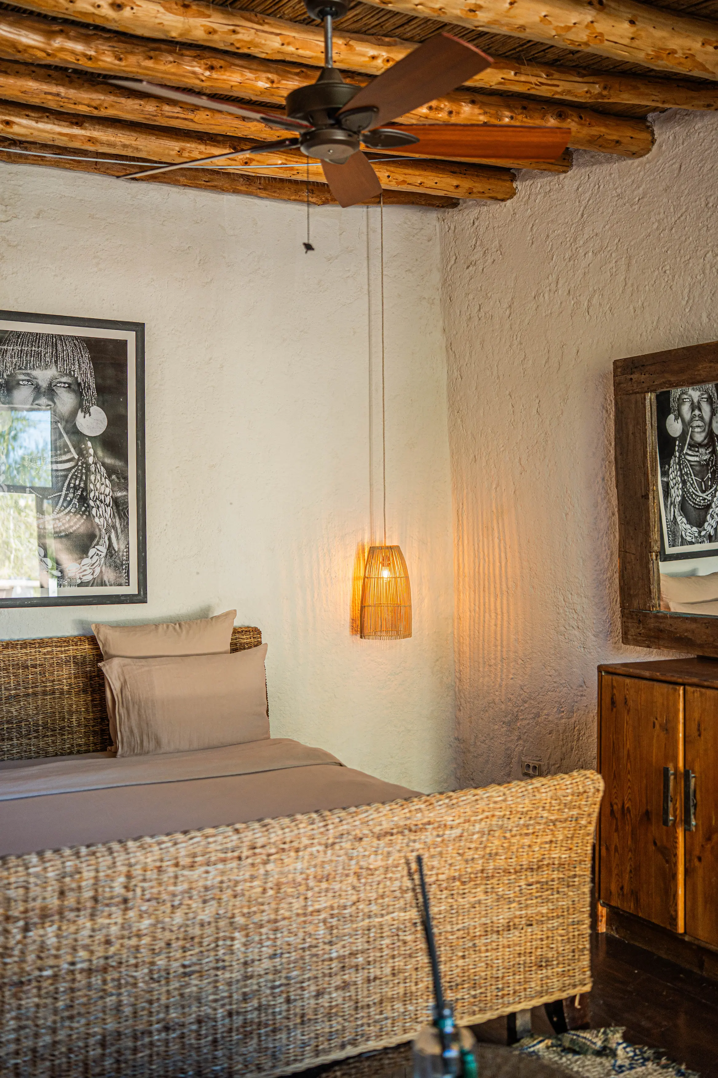 Luxury farmhouse room designed for a relaxing honeymoon stay in Lalla Takerkoust